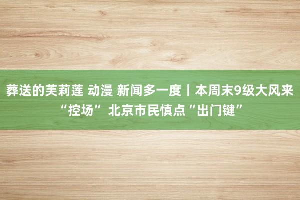 葬送的芙莉莲 动漫 新闻多一度丨本周末9级大风来“控场” 北京市民慎点“出门键”